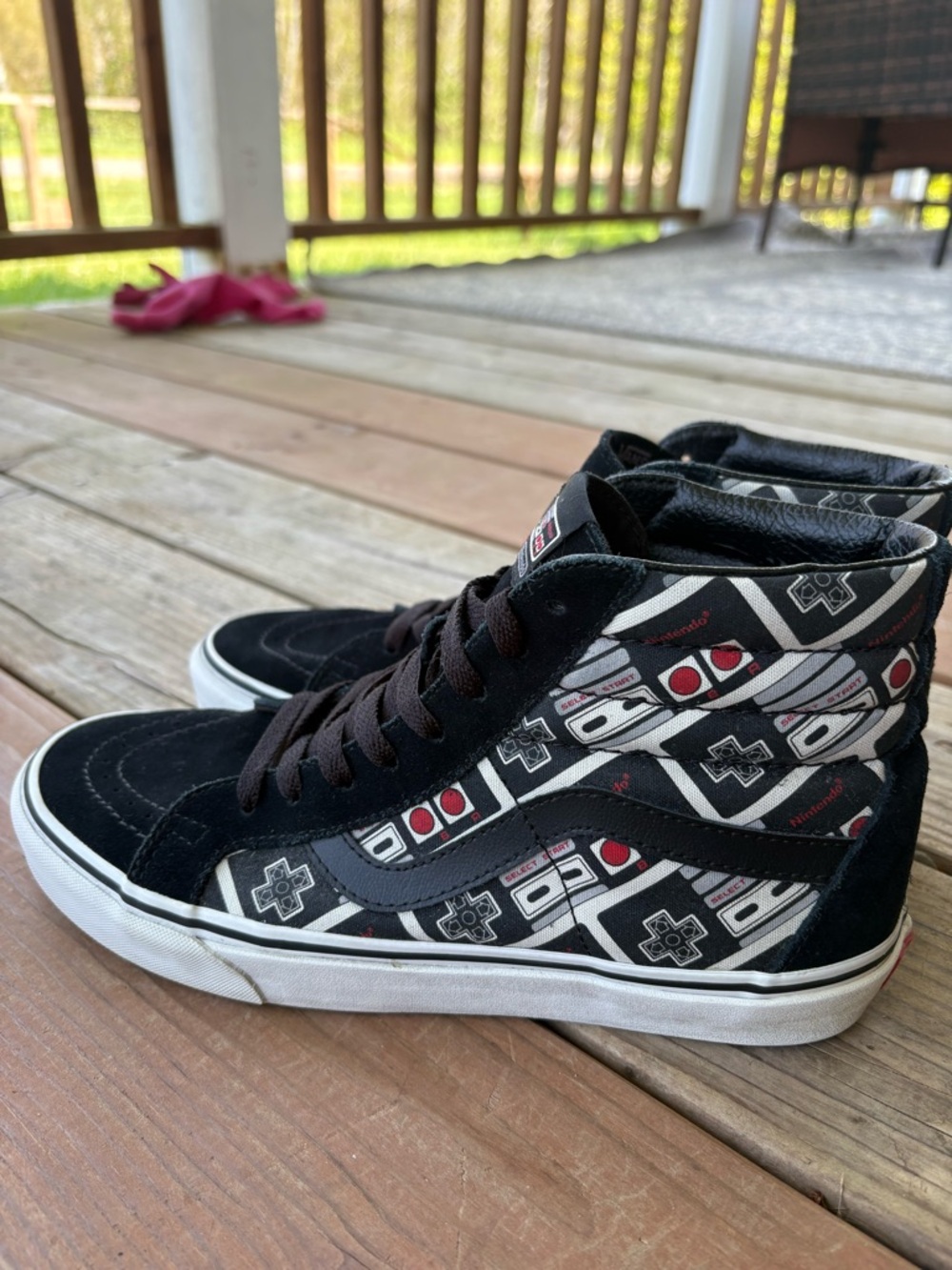 Vans Sk8-Hi + Nintendo NES Controller Sneaker Shoes Game Over Men Size 8.5